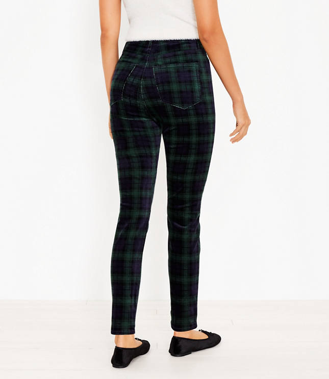 Belted Sutton Kick Crop Pants in Gingham