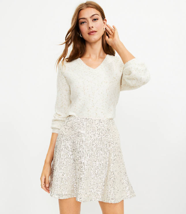 Petite Sequin Skirt