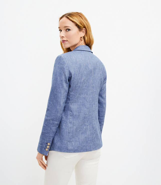 Loft on sale chambray blazer