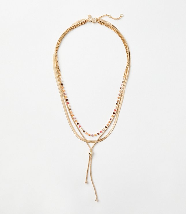 Loft Filigree Layered Necklace