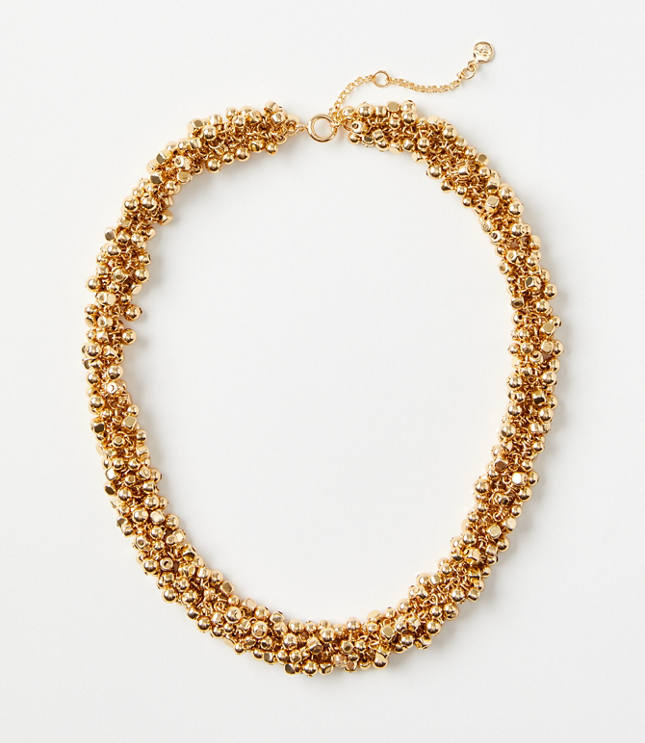 Loft ball torsade statement necklace