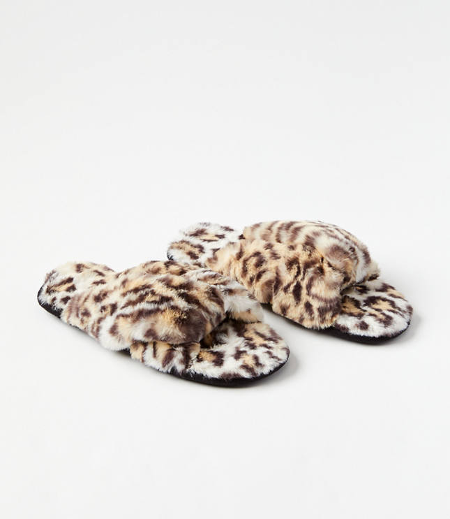 Loft faux store fur slippers