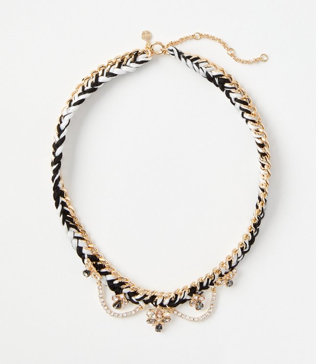 Loft Fabric Chain Layered Necklace