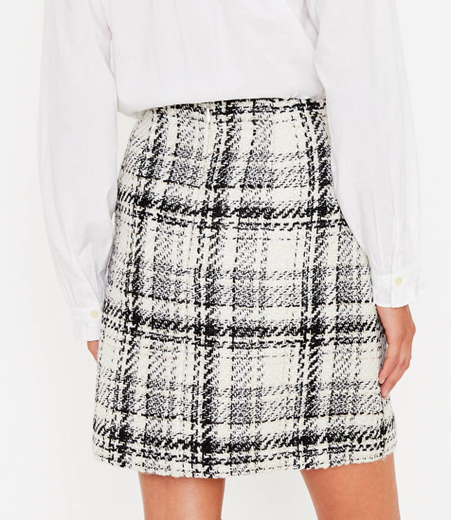 Petite Tweed Pocket Skirt