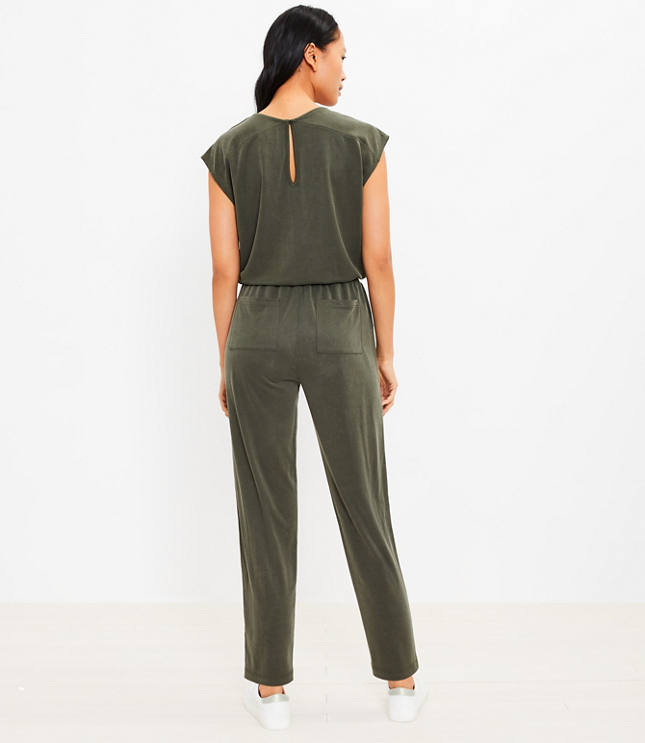 Lou Grey Sandwashed V Neck Jumpsuit