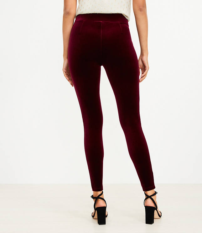 Petite Velvet Leggings