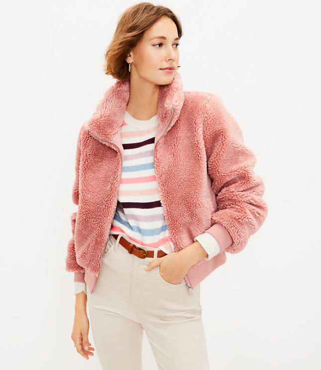 loft sherpa jacket