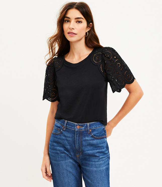 Loft hot sale eyelet top