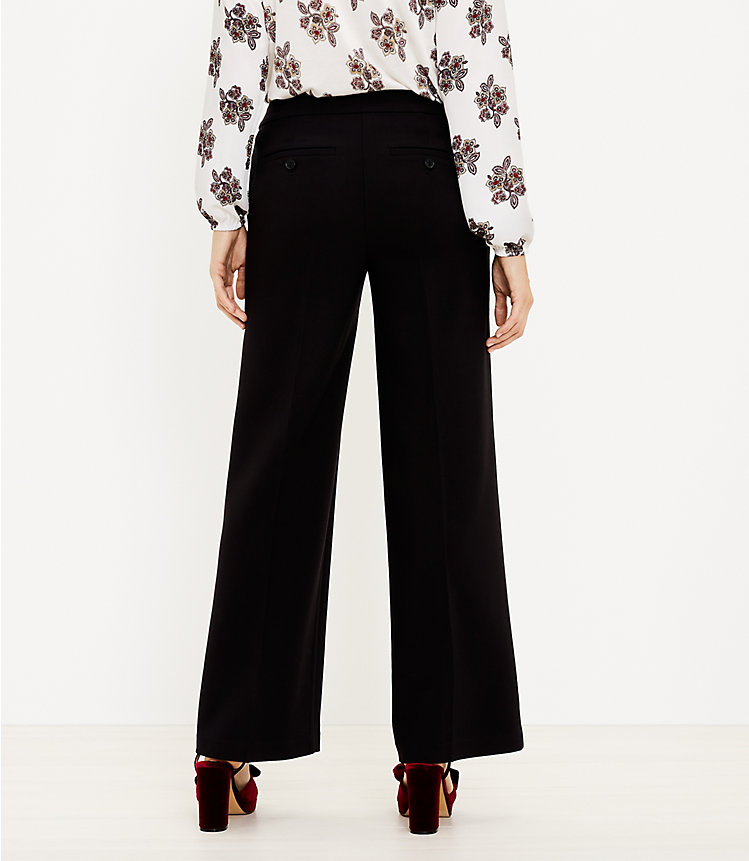 Tall Curvy Button Pocket Trouser Pants image number null