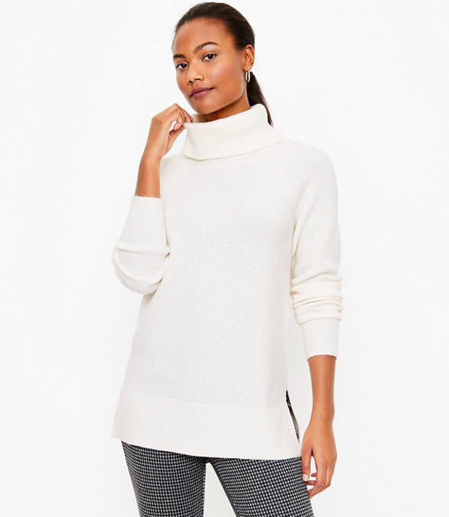 Lou & Grey Fair Isle Half Zip Tunic Sweater