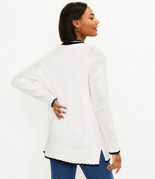 Relaxed V Neck Pocket Cardigan