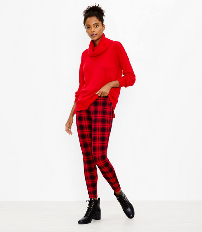 Red Buffalo Plaid Flannel Pattern Leggings