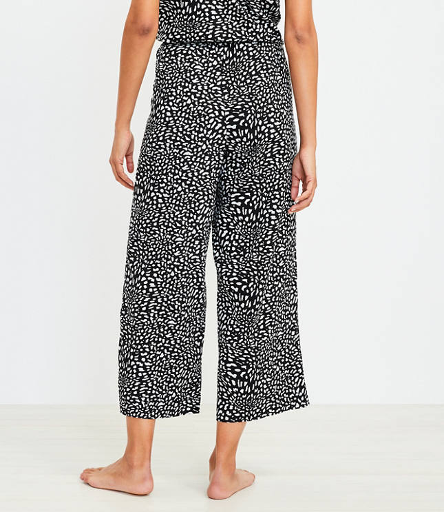 Animal Print Capri Pajama Pants