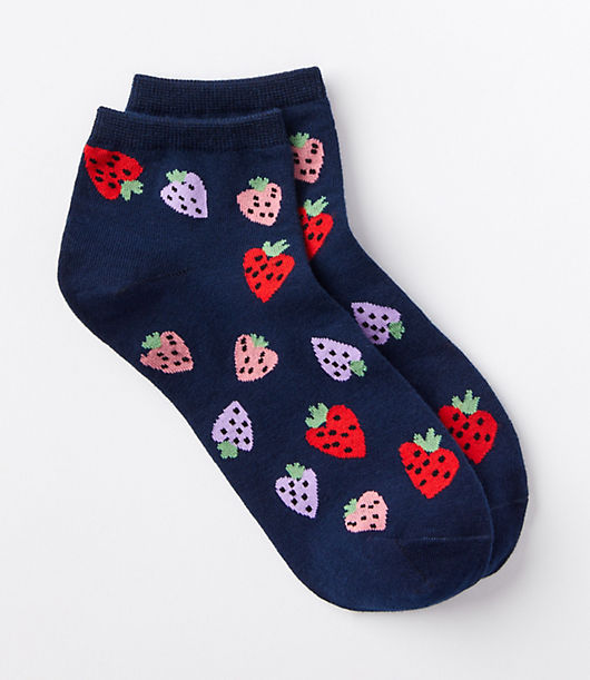 Loft Strawberry Ankle Socks