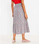 Spring Bloom Tiered Midi Skirt carousel Product Image 3