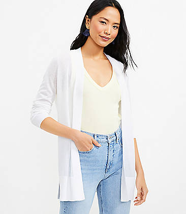 White Cardigan Sweaters for Women | LOFT
