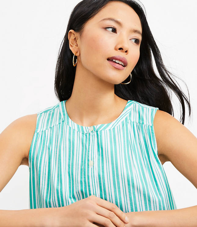 Striped Sleeveless Shirt