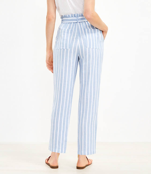 American eagle blue hot sale and white striped pants