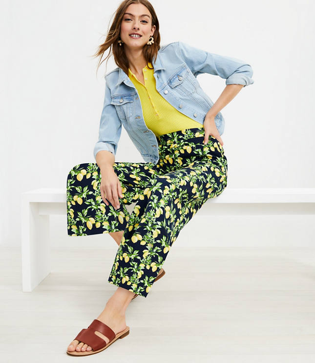 Ann taylor loft yellow pants sale