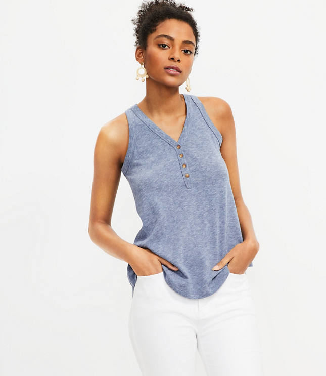 loft sleeveless tops