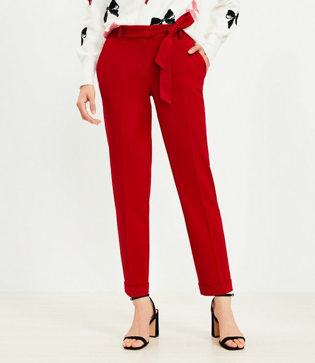 Devin Tie Waist Slim Pants