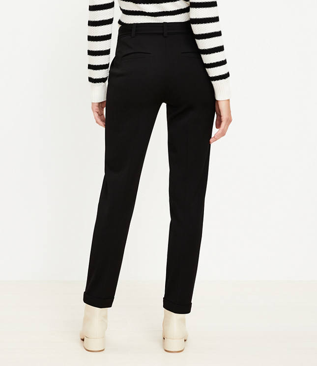 Tall Pleated Tapered Pants in Velvet