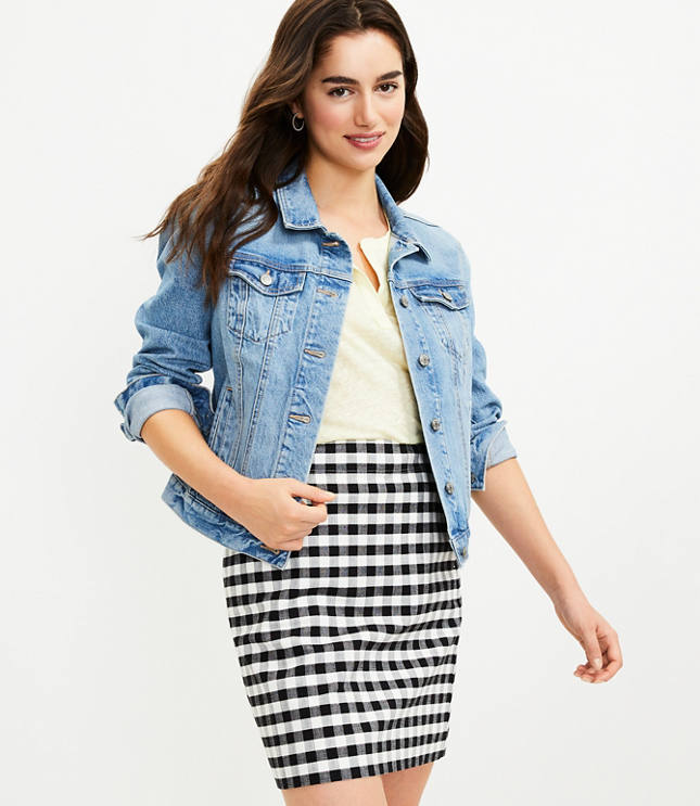 Petite Plaid Wrap Skirt