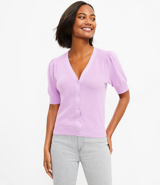 Ann taylor short sleeve cheap cardigan