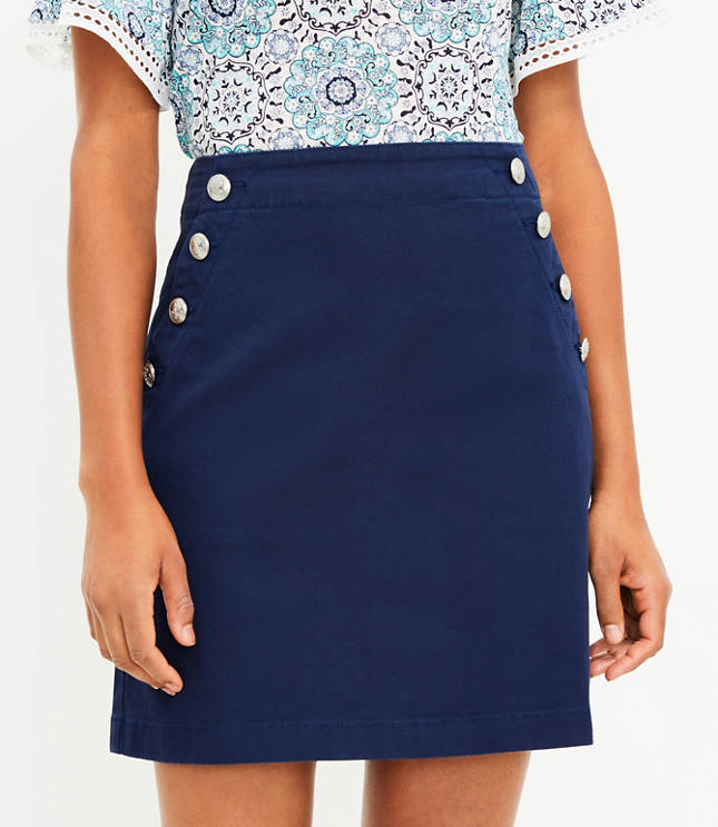 Loft Admiral Pocket Skirt