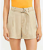 Belted Pleated Shorts carousel Product Image 2