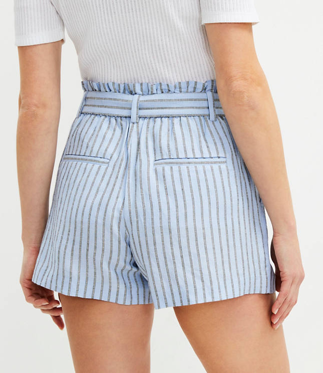 STRIPED PAPERBAG SHORTS