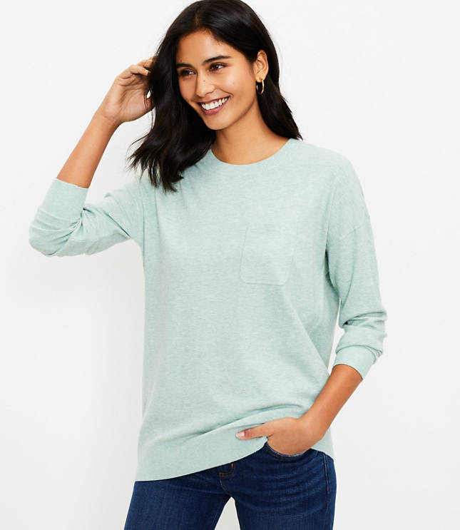 Loft Petite Pocket Tunic Sweater