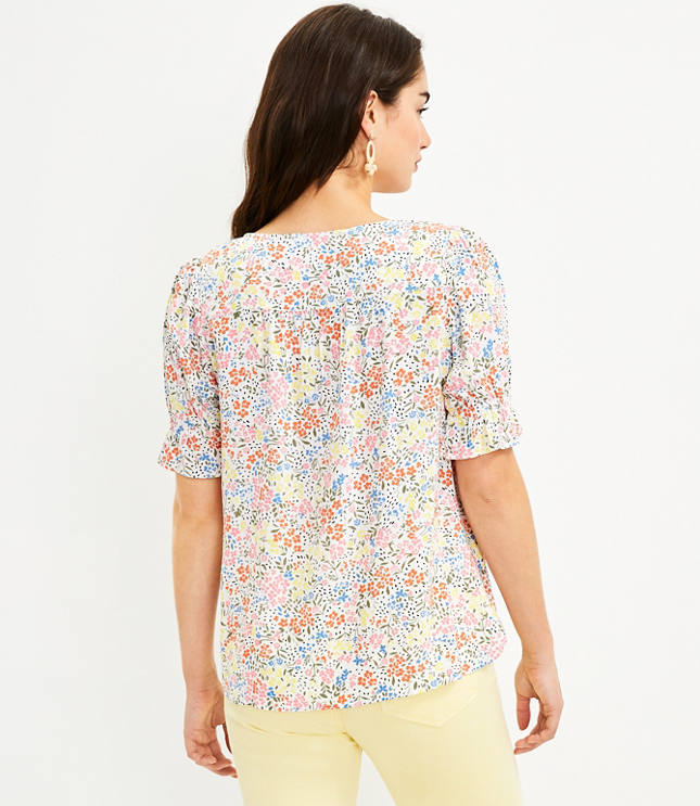 Loft puff sleeve store top