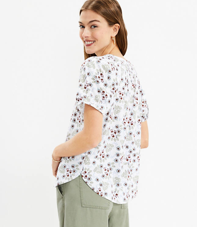 Loft floral top on sale