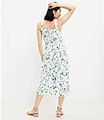 Floral Button Ruffle Midi Dress carousel Product Image 3