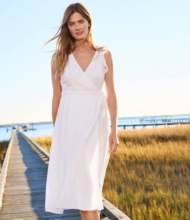 White wrap shop dress australia