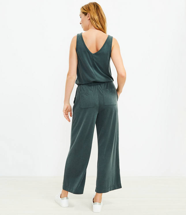 LOFT Womens Dresses, Lou & Grey Signature Softblend Lite Double V Jumpsuit  Forever Navy