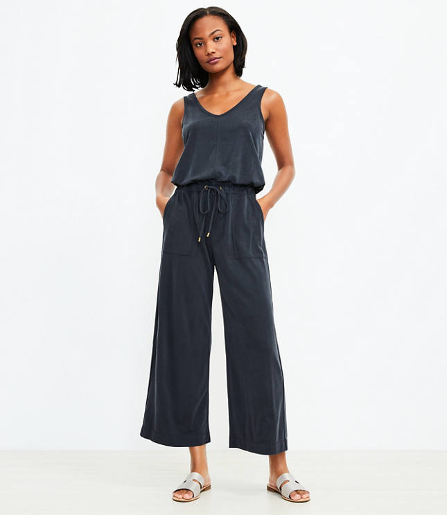 Lou & Grey Sandwashed Sleeveless Jumpsuit