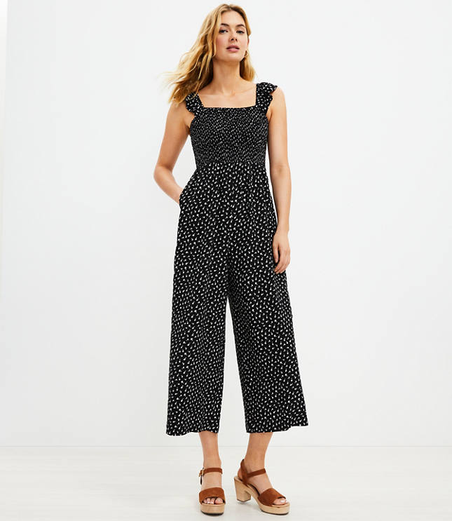 Loft store floral jumpsuit