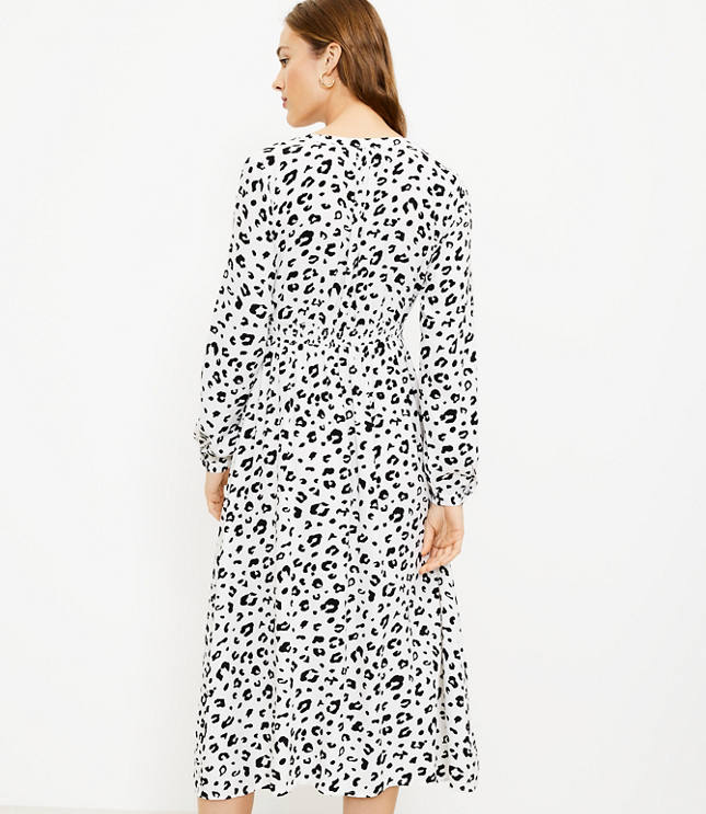 Leopard Knit Shirtdress