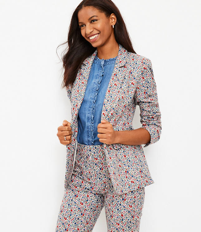 Petite 2025 floral blazer