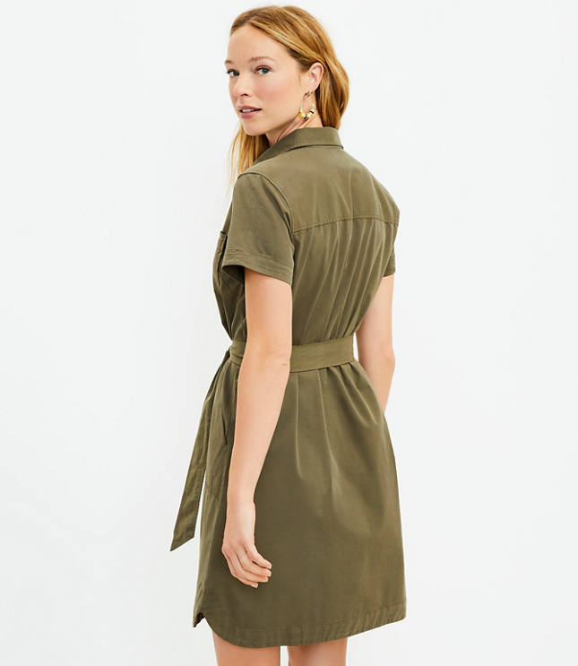 Utility Pocket Shirtdress