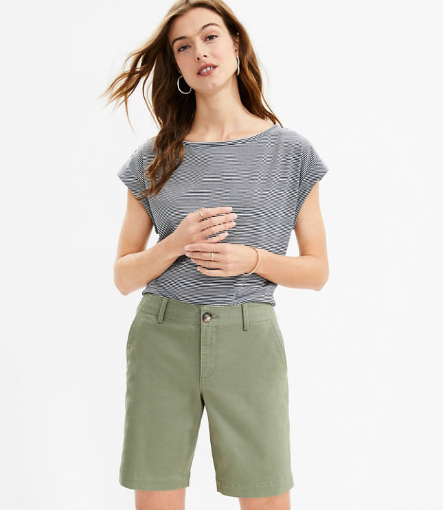 Loft monroe chino bermuda shorts