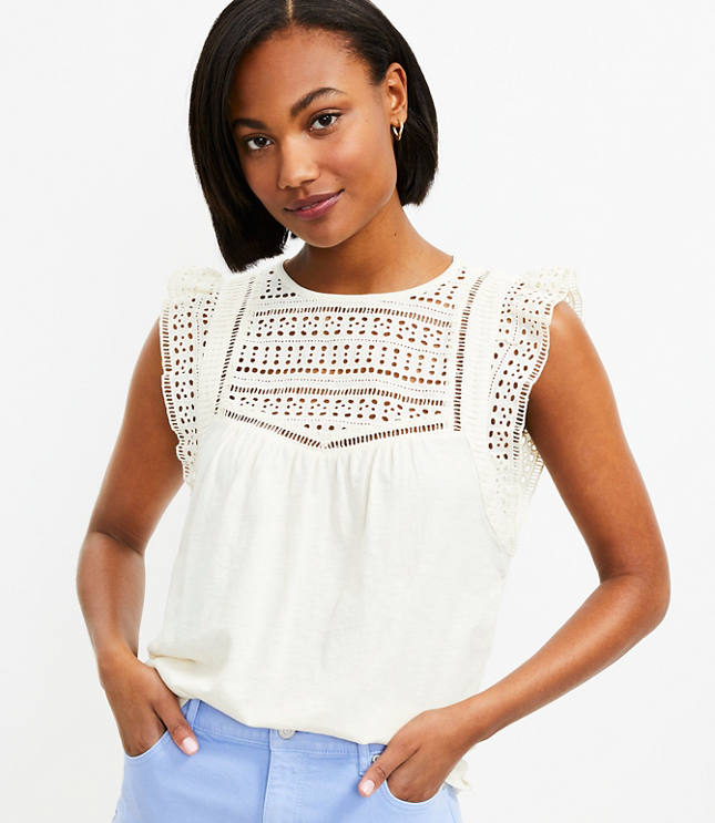 loft sleeveless tops