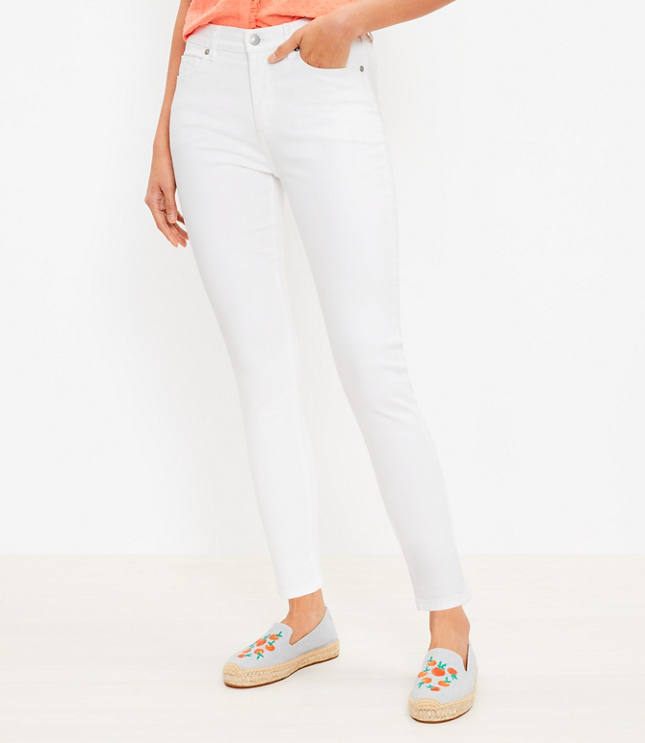 Petite white shop skinny jeggings