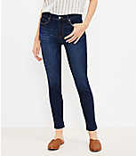 Petite Mid Rise Skinny Jeans in Rich Dark Indigo Wash carousel Product Image 1