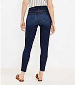 Petite Mid Rise Skinny Jeans in Rich Dark Indigo Wash carousel Product Image 3