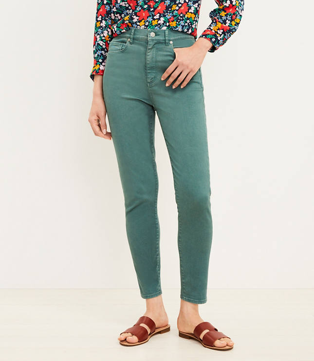 LOFT Petite Modern Cuffed Skinny Ankle Jeans In Wishbone Wash, $69