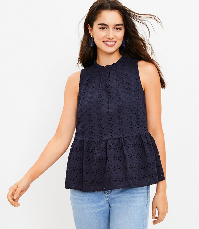 Women's Eyelet Tops