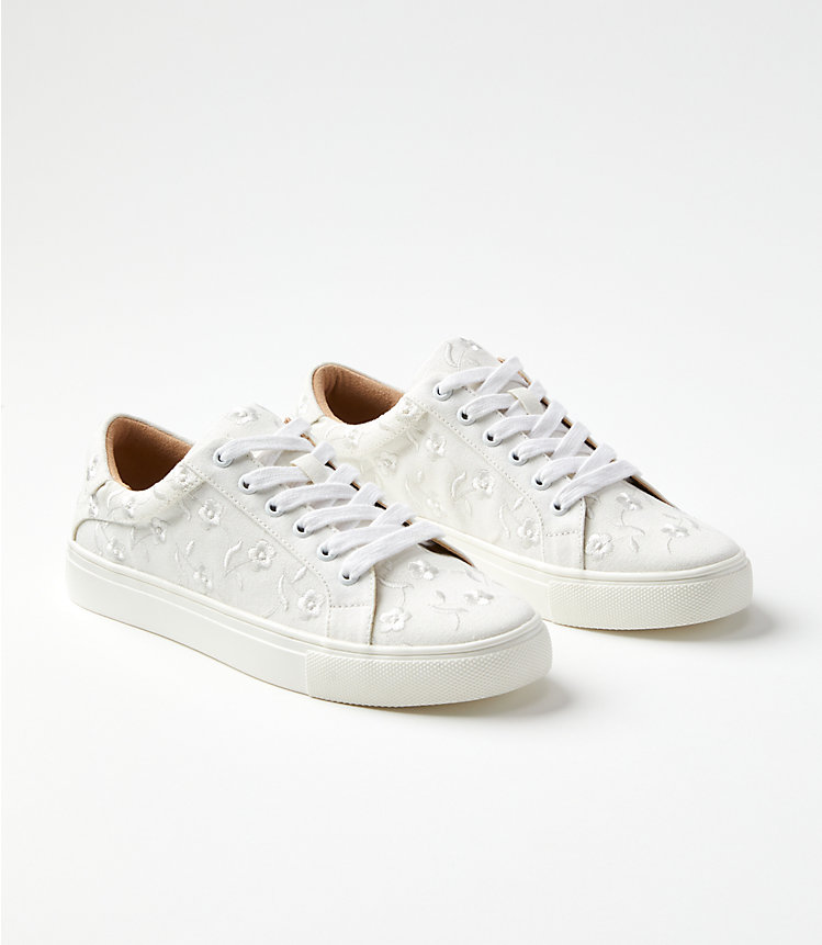 Eyelet Lace Up Sneakers image number 0